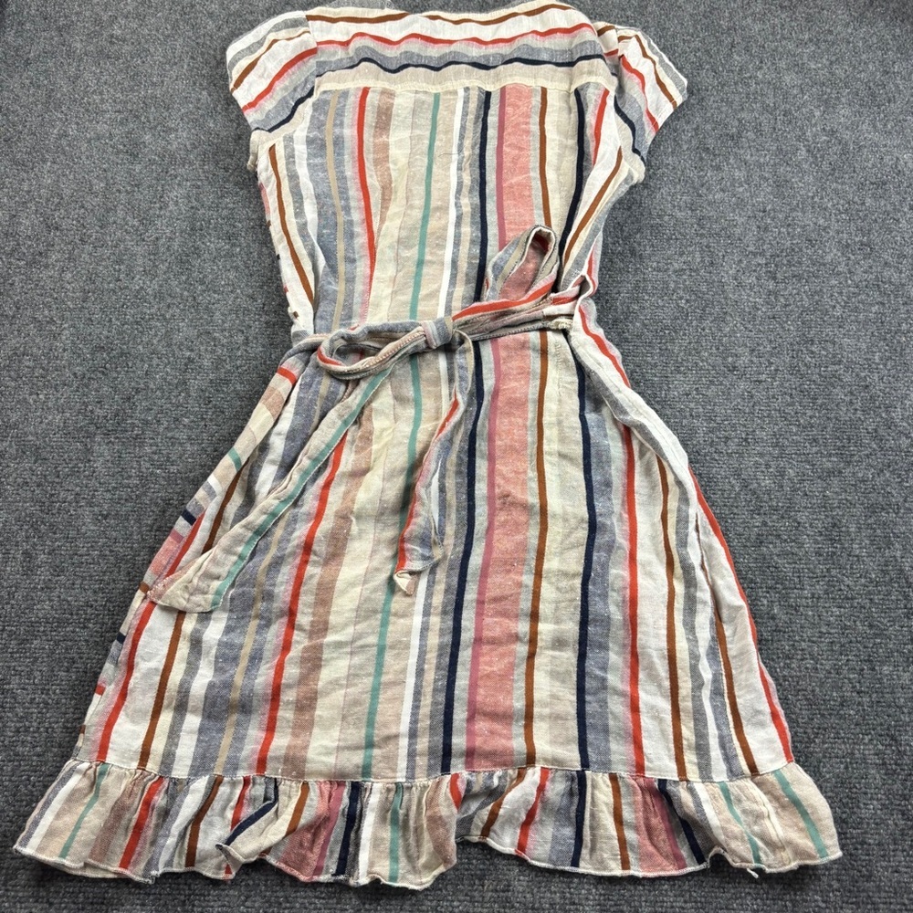 FREE PEOPLE Women’s Wrap it up Yarn Dyed Stripey Dress size: Small